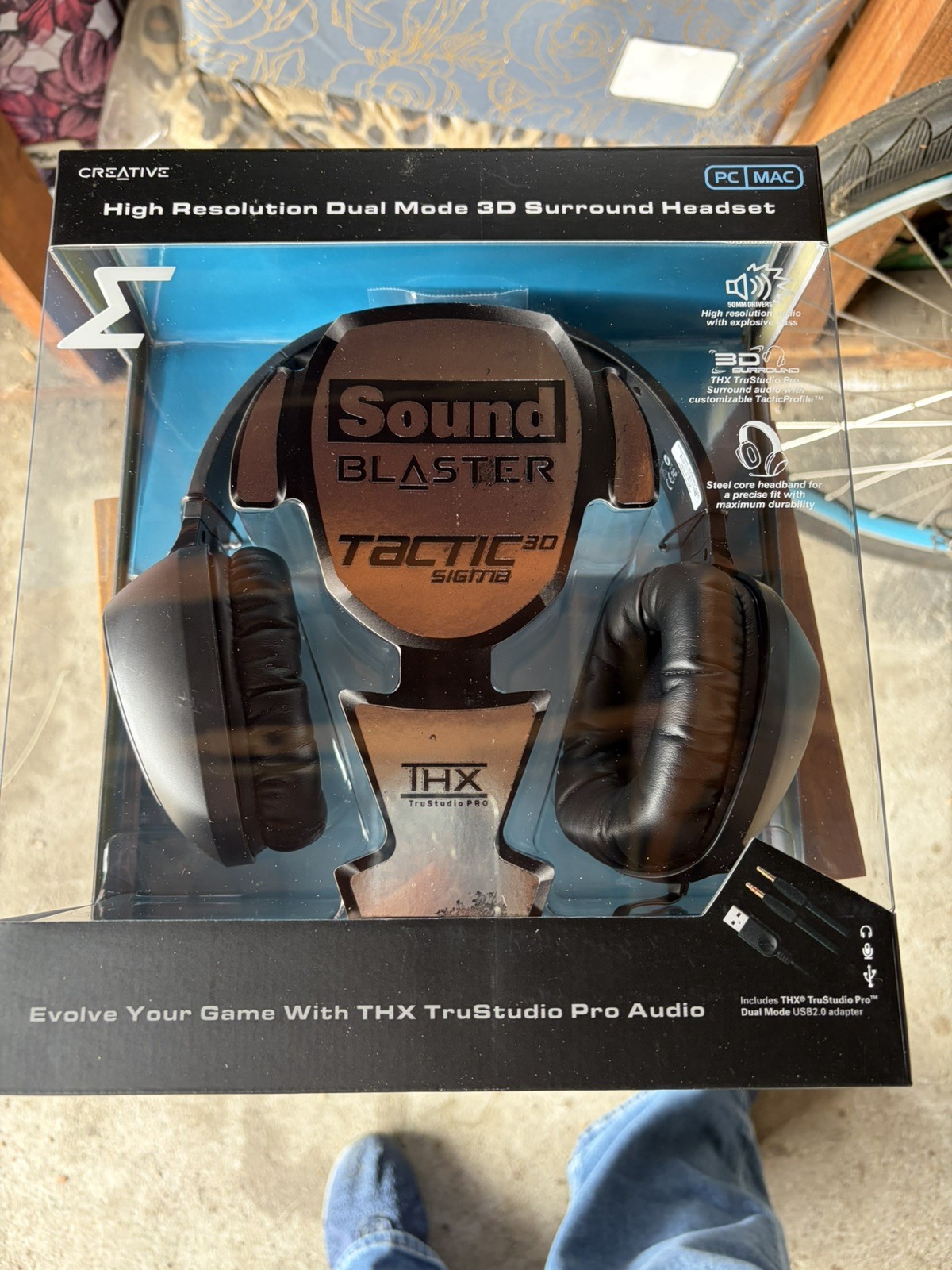 Vintage Creative Sound Blaster Tactic3D Sigma Gaming Headset - BRAND NEW SEALED