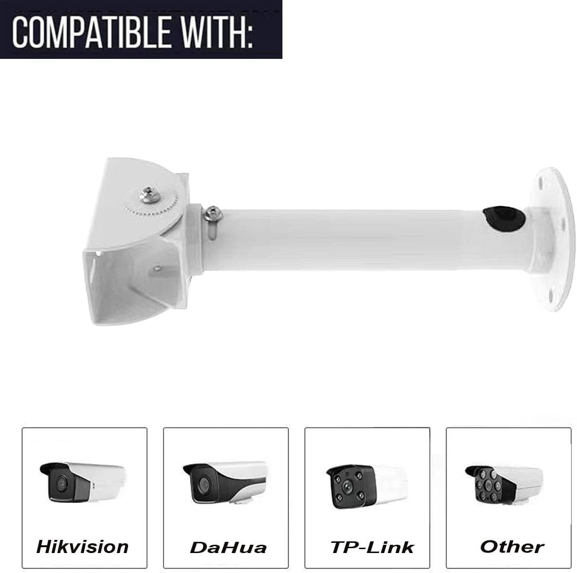 Surveillance Security Camera Mount Bracket Adjustable Universal Camera Wall M...