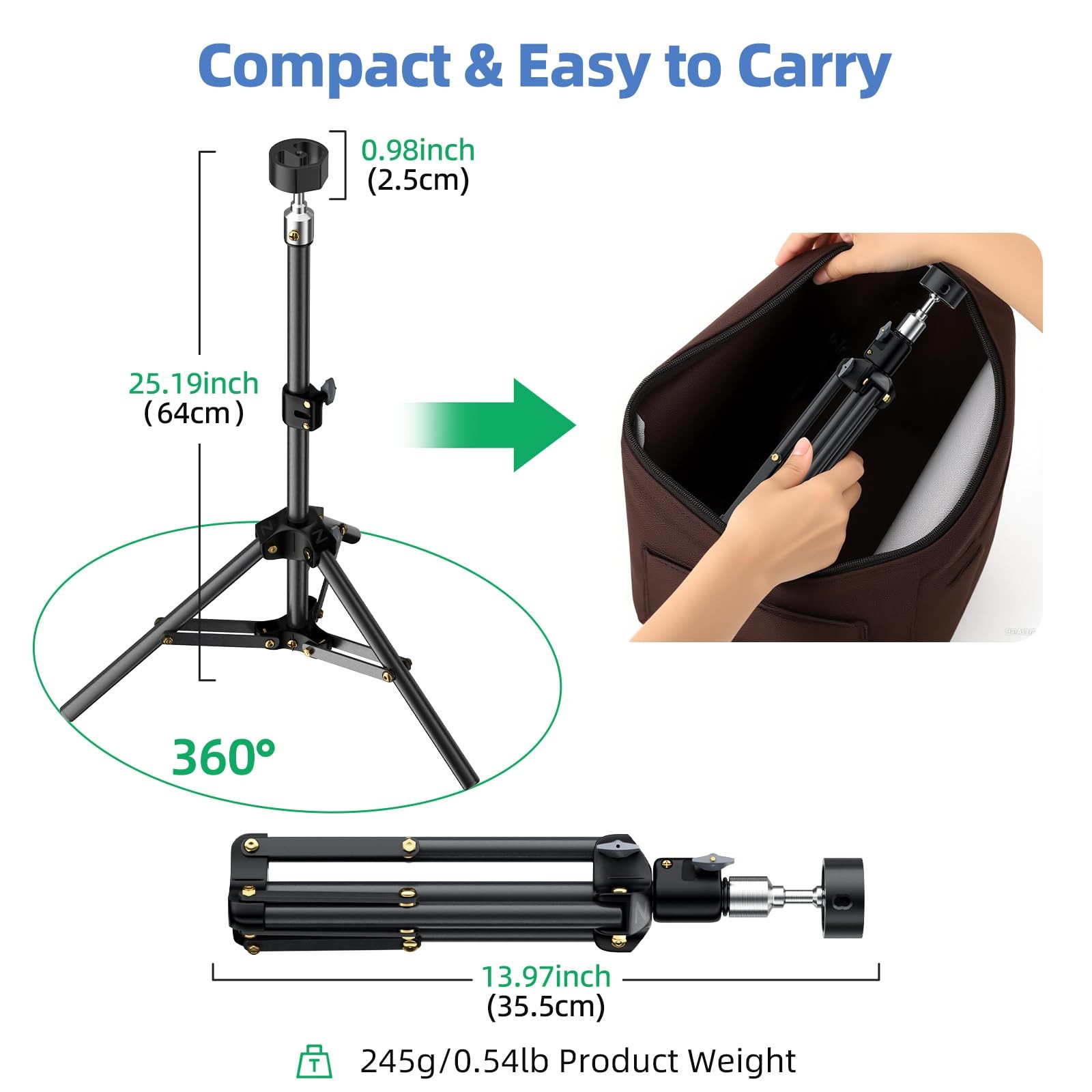for Starlink Mini Tripod with Adapterfor Both 2025 New&Old Version, Adjustable