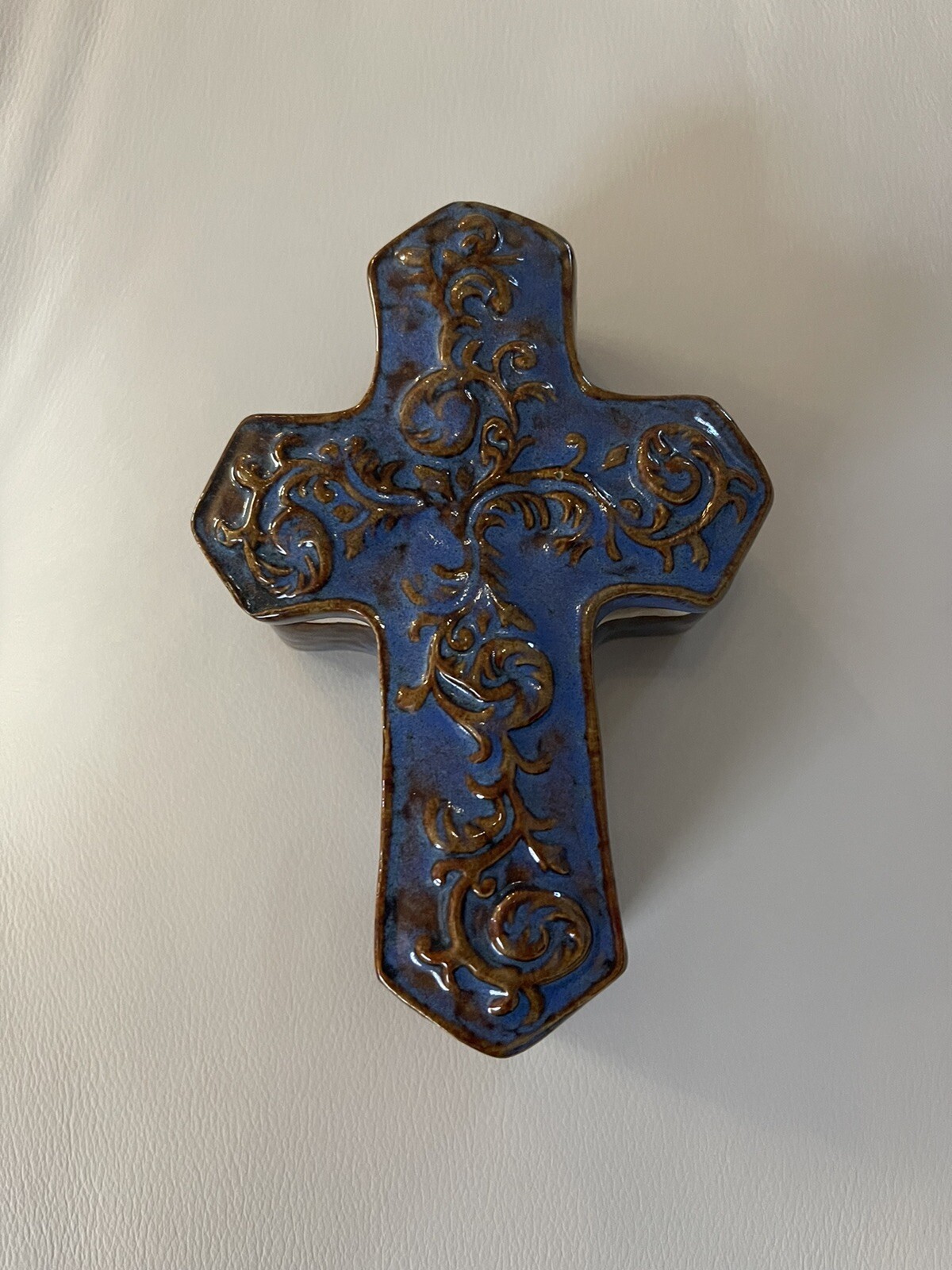 Cross Covered Trinket Box