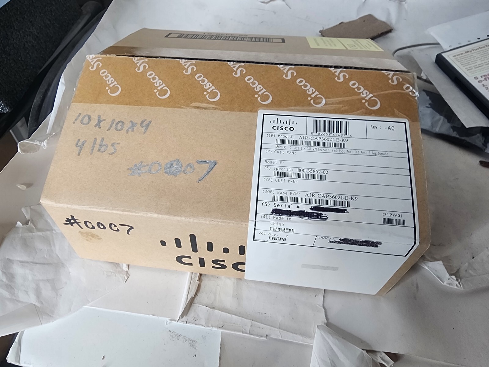 Access Point Cisco AIR-CAP3602I-E-K9 2.4-5GHz