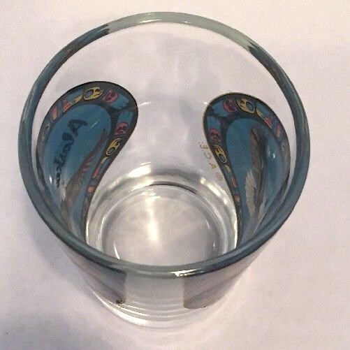 ALASKA STATE ~ FLYING EAGLE ~ SHOT GLASS BARWARE SOUVENIR