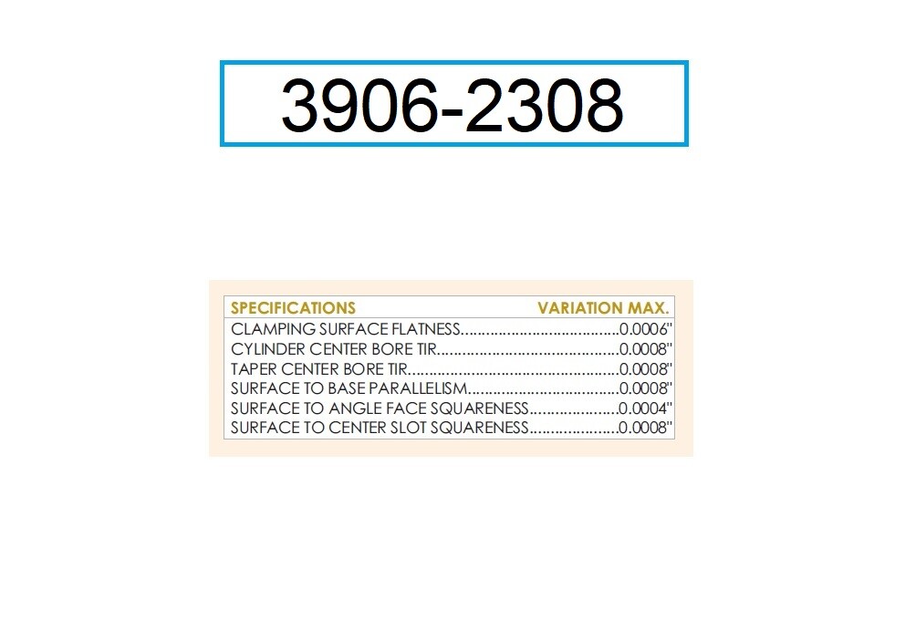 8" HORIZONTAL/VERTICAL ROTARY TABLE (3906-2308)