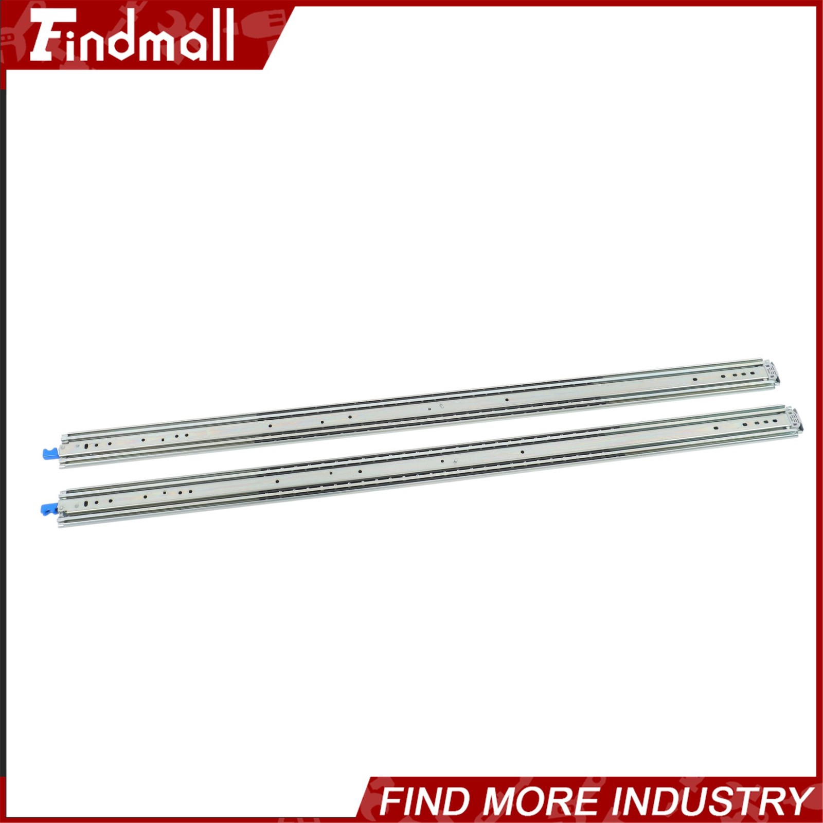Findmall Heavy Duty 56" Drawer Slides w/Lock 500lb - Full Extension Ball Bearing