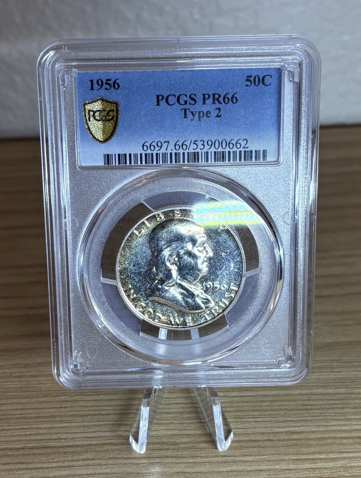 1956 Franklin Half PCGS PR66 Type 2