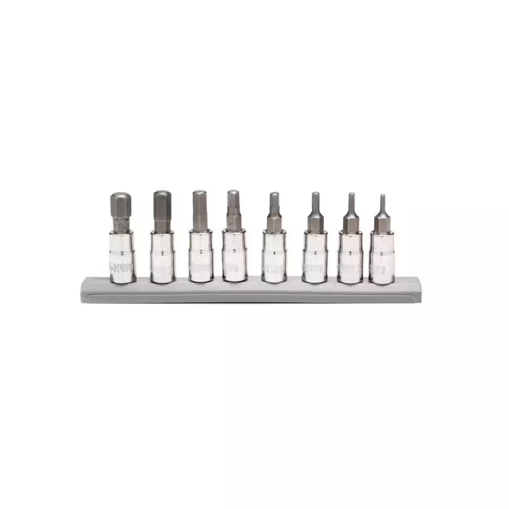 1/4 In. Drive Sae/Metric Hex Bit Socket Set (16-Piece)