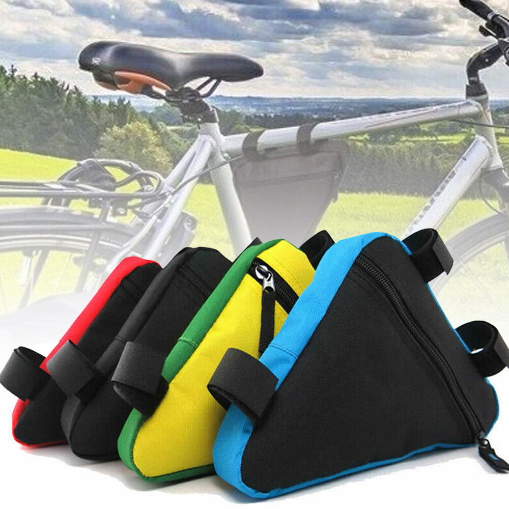Bike Bag Bicycle Storage Triangle Saddle Frame Adjustable Cycling Decor Pouch