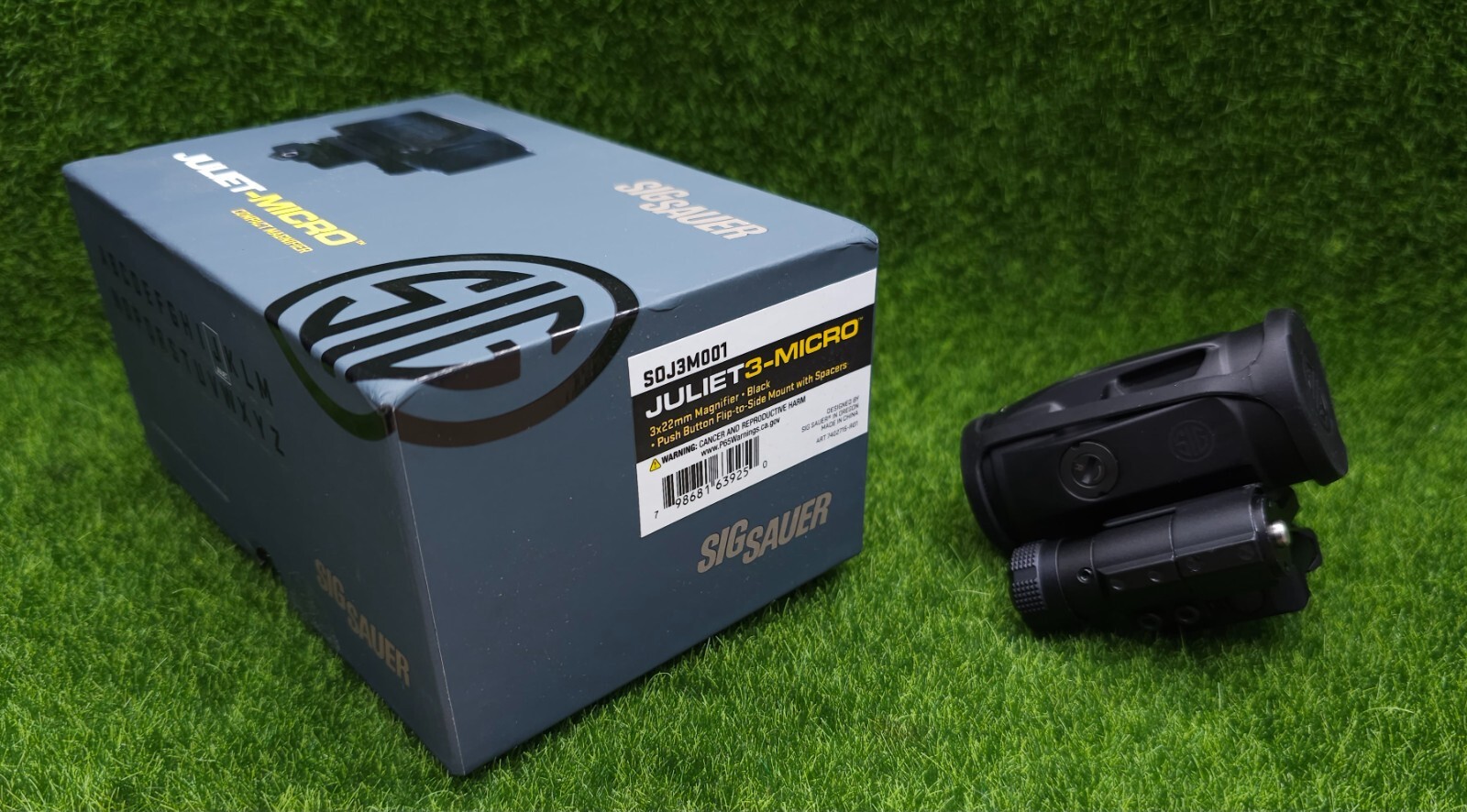 Sig Sauer #SOJ3M001 Juliet3-Micro Magnifier, 3x22mm, Push-Button Mount