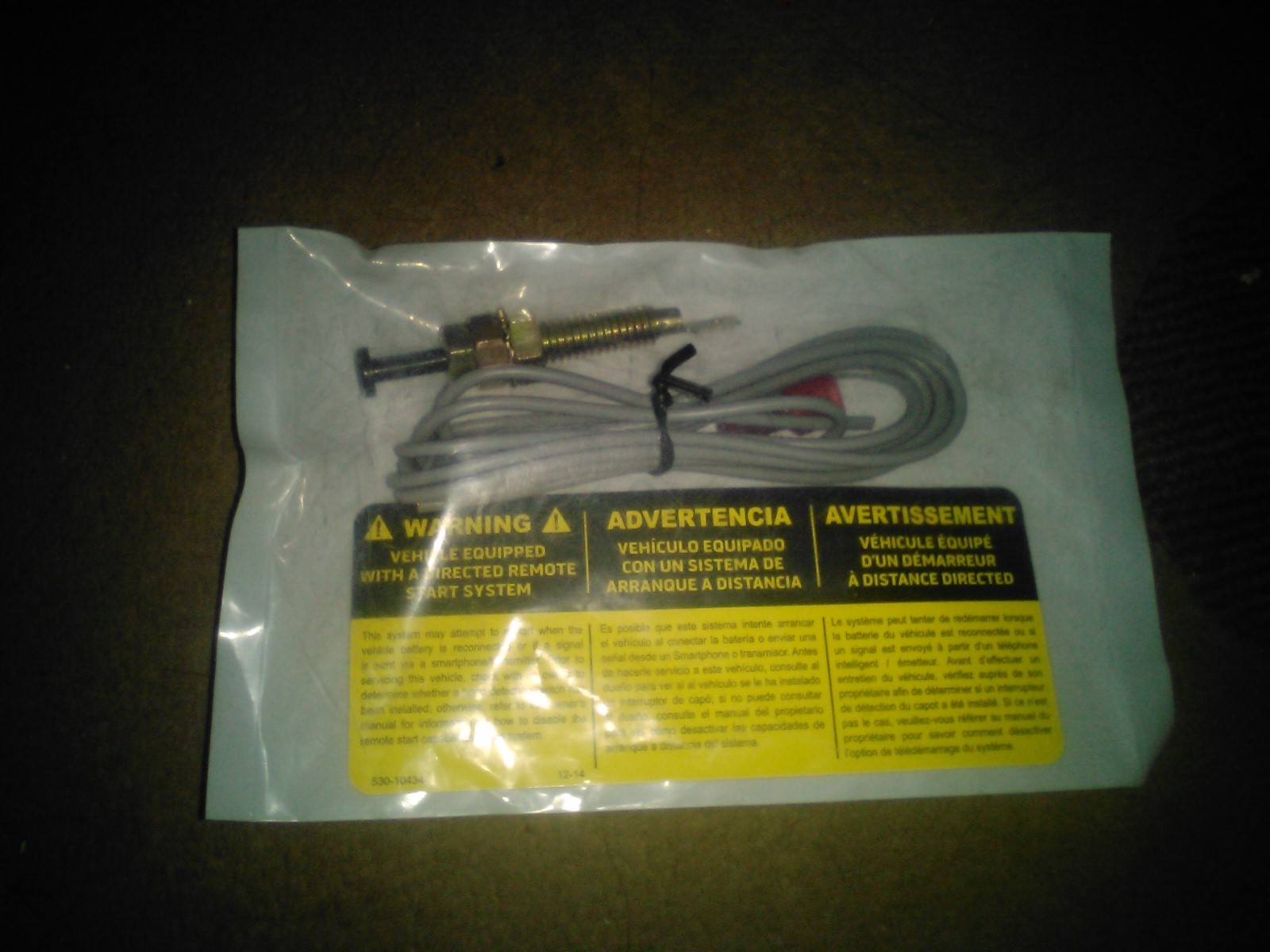 NIPHOOD PIN SWITCH DOOR, TRUNK, ASTROSTART, VIPER, PYTHON, ALARM + HOOD STICKER