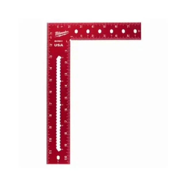 Milwaukee Electric Tool 152445 8 x 12 in. Framing Square Red