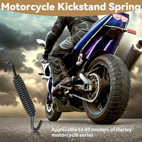 Jiffy Stand Kickstand Spring Heavy Duty Replacement for Motorcycle Black