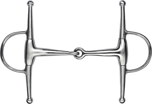 Thigh snaffle / gag snaffle with olive head
