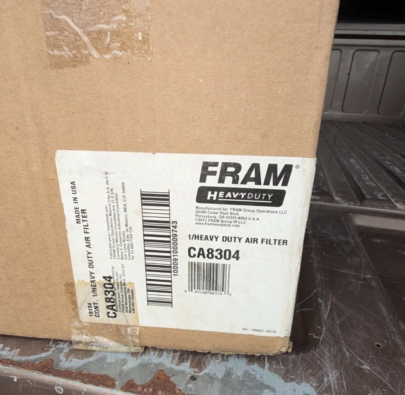 FRAM Heavy Duty Air Filter fits John Deere CA8304