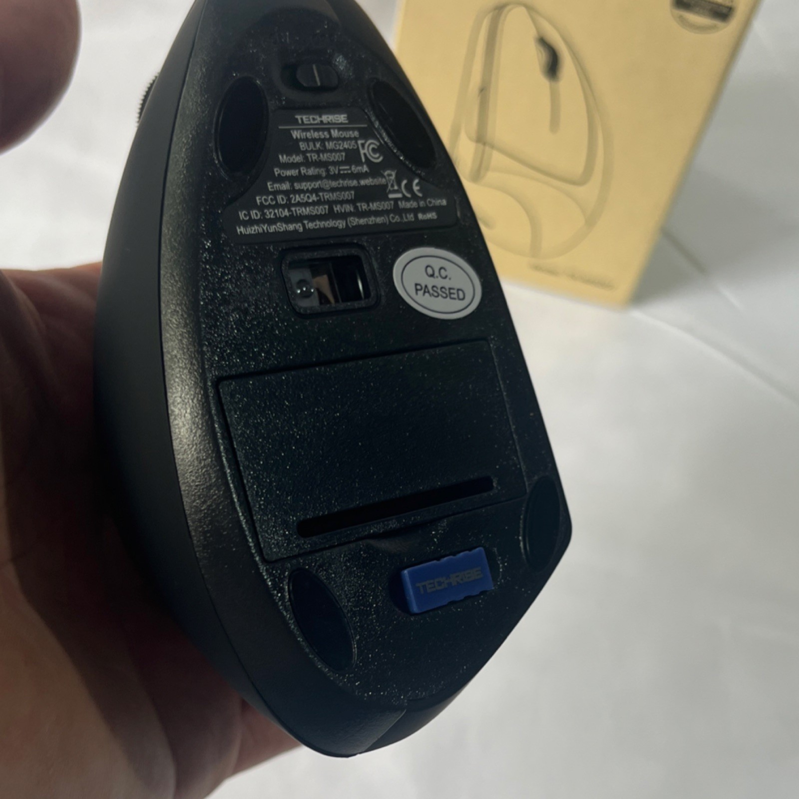 TECHRISE Wireless Mouse, Wireless Connectivity, Model TR-MS007