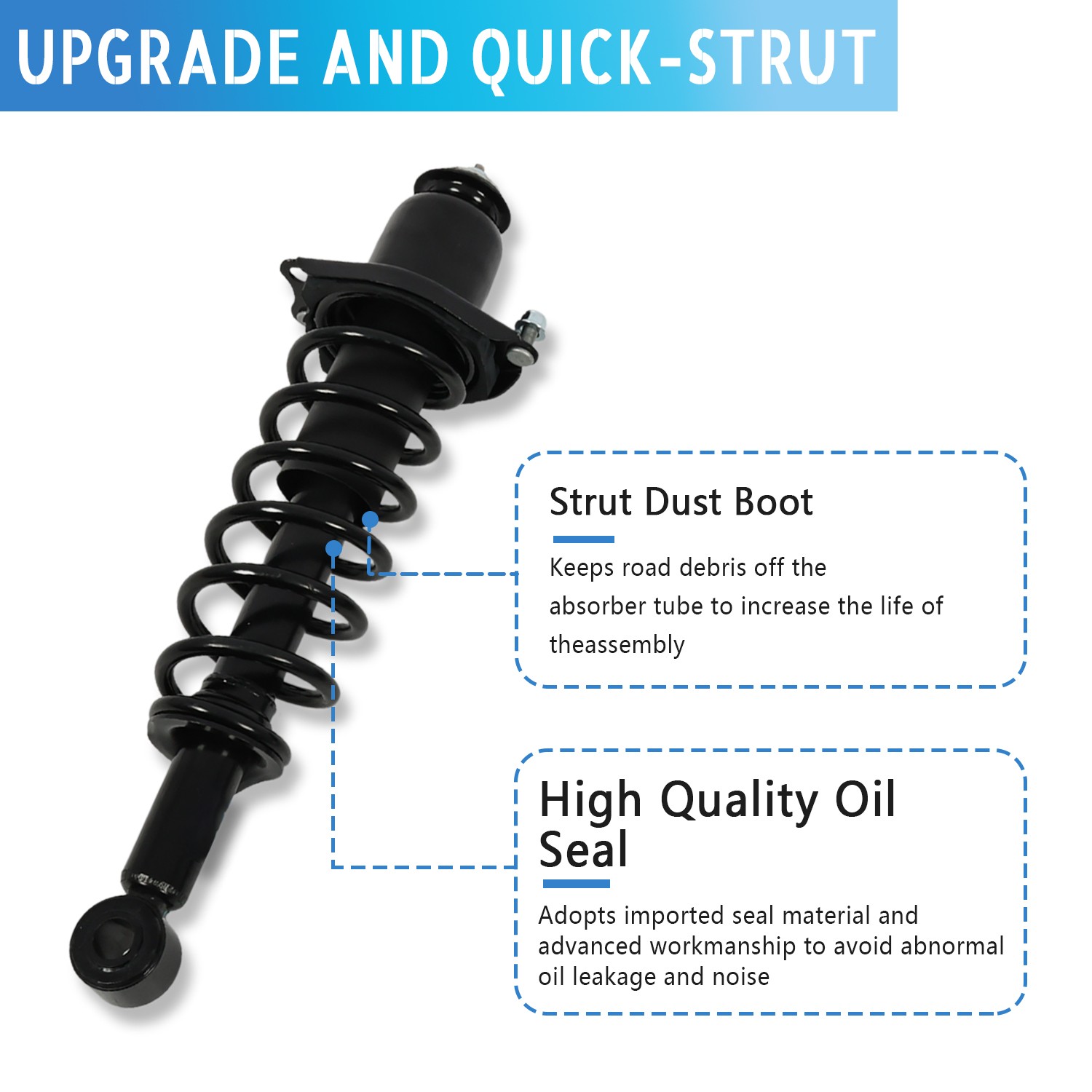 Rear Left+Right Shocks Absorbers Set For 2003-2008 Toyota corolla