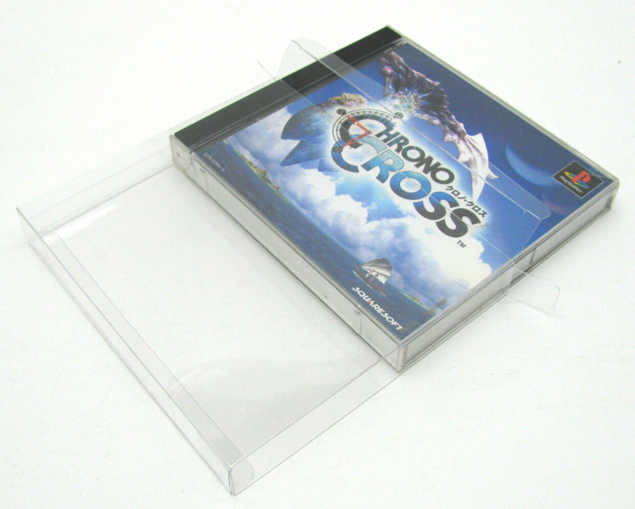 10x SONY PS1 JAPAN OVERSIZED IMPORT CIB - CLEAR PROTECTIVE BOX PROTECTOR SLEEVE