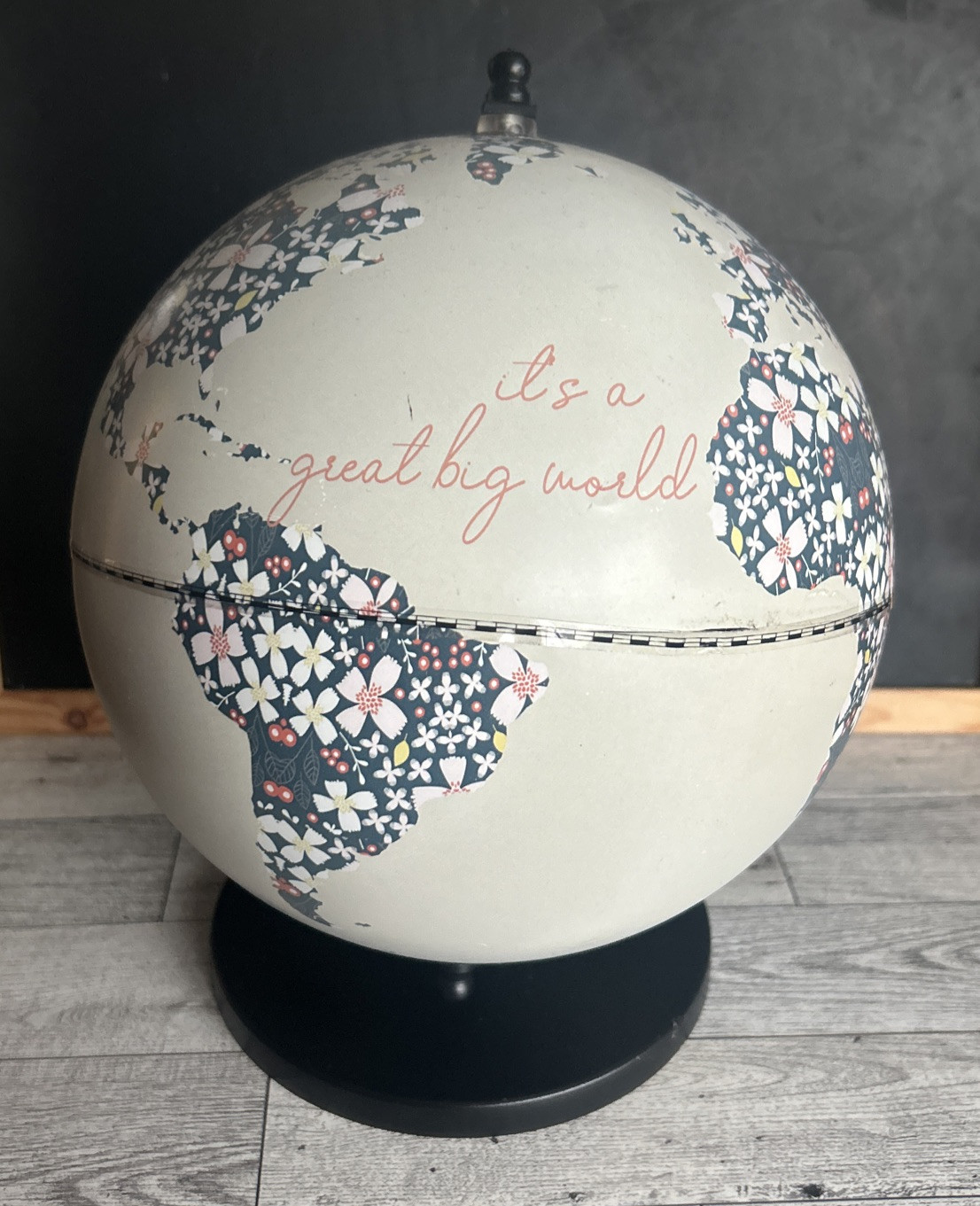 Decorative Globe Floral It's A Great Big World Nursery Wedding Baby Shower Decor
