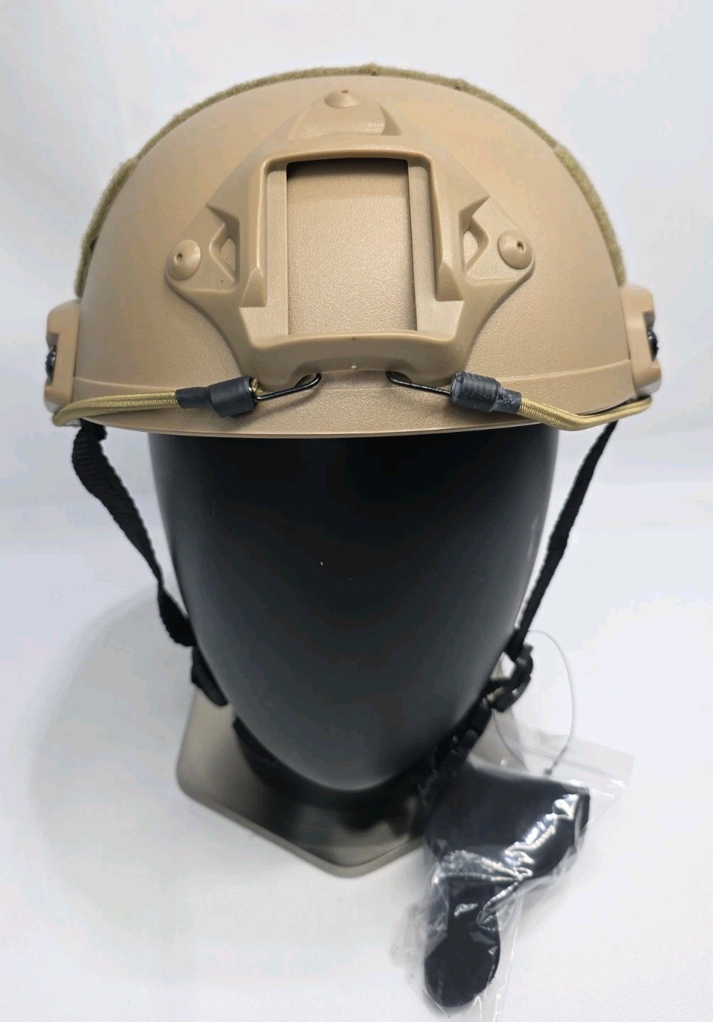 High Cut Fast Tactical Training Airsoft Paintball Helmet Medium Tan /Rails/Mount