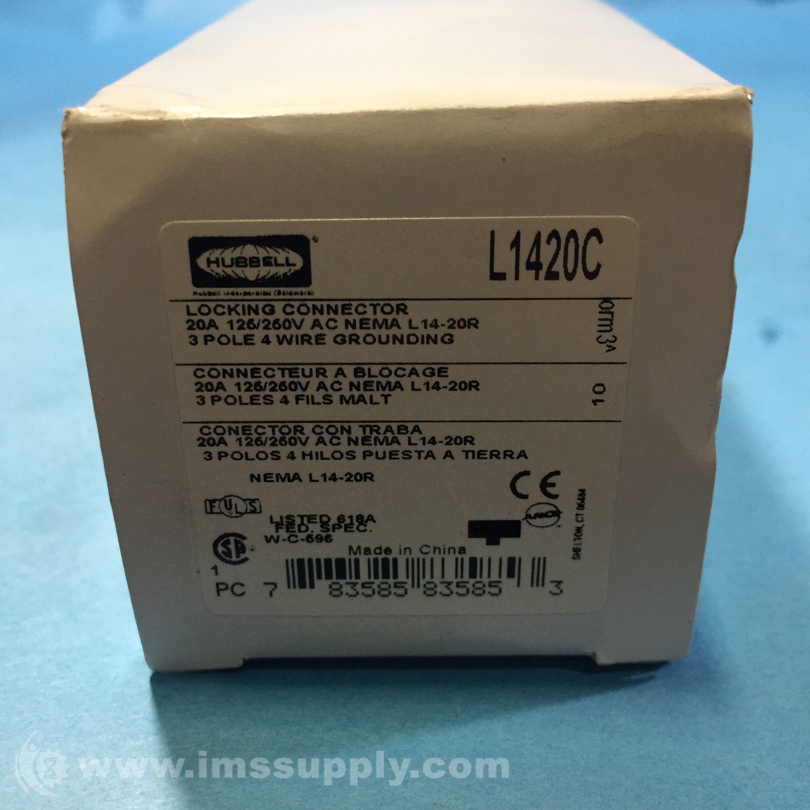 Hubbell L1420C Locking Connector FNOB