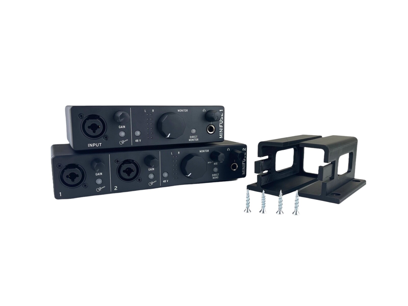 Desk Mount Kit for Arturia MiniFuse 1, 2, & 4 - Under Desk Mount Brackets
