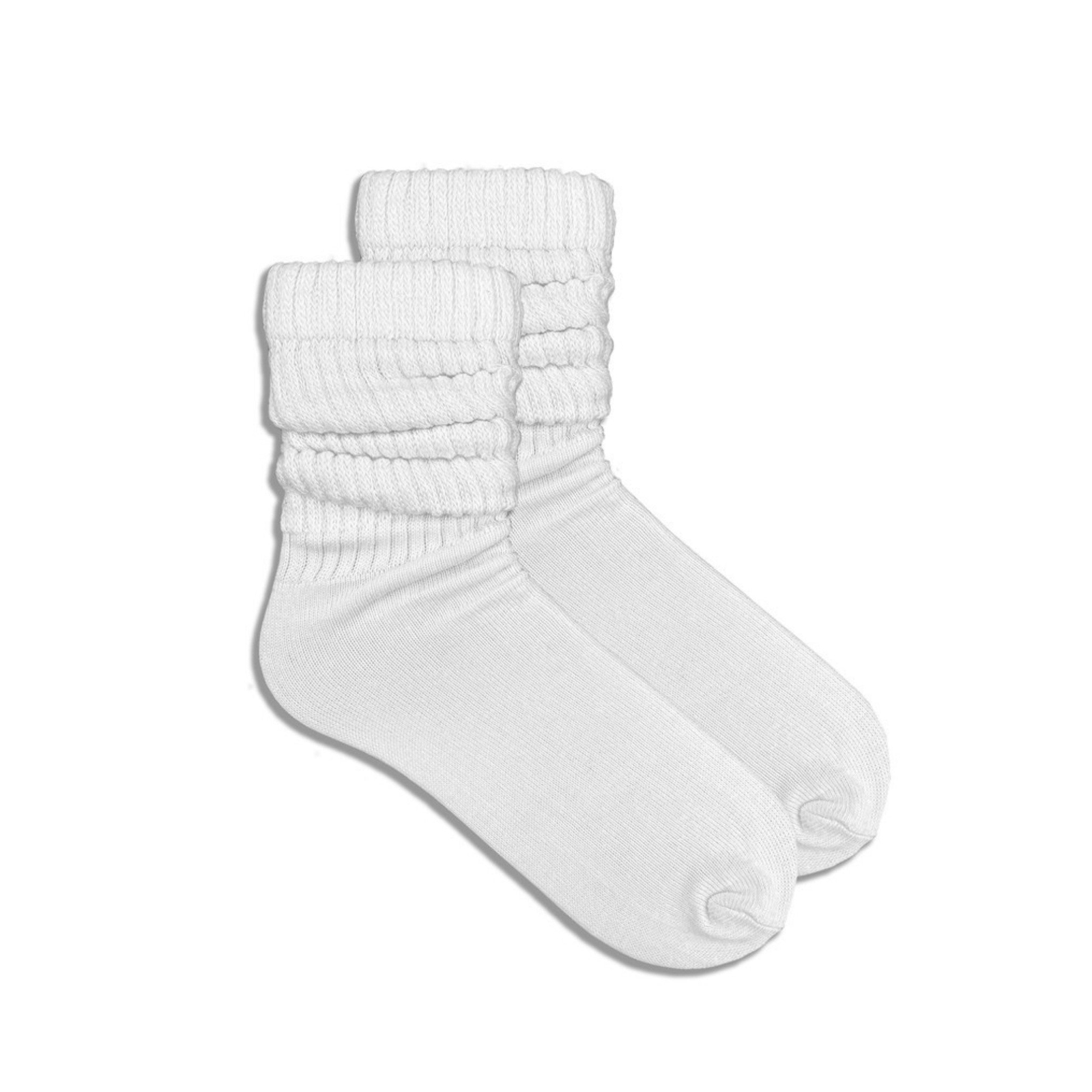 White Slouch Socks (Adult Medium)