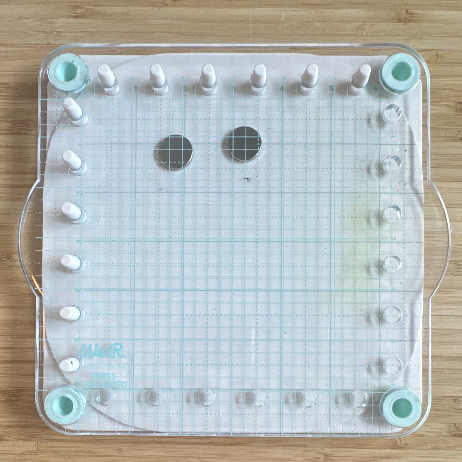We R Memory Keepers Precision Press Advanced Clear Grid Stamping Platform Tool