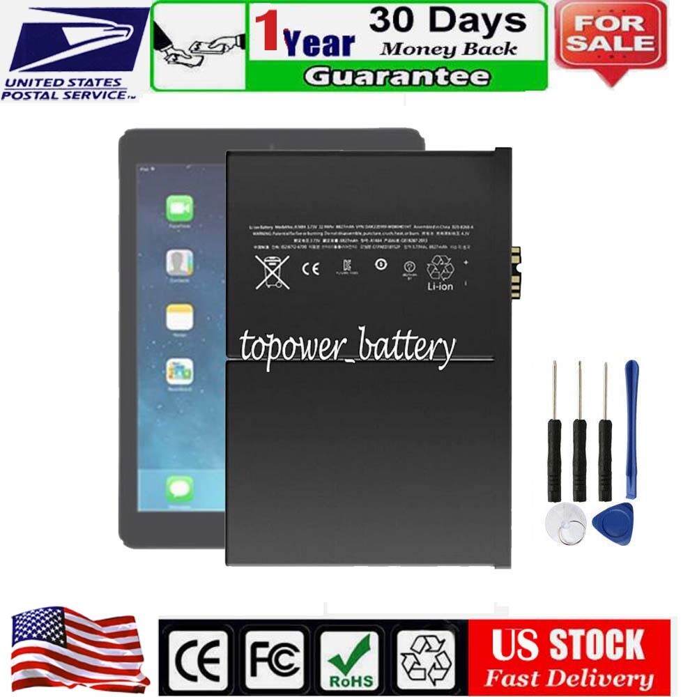 Replacement battery A1484 for iPad 5 iPad air5 ipad air mini 6712-6700 A1822 US