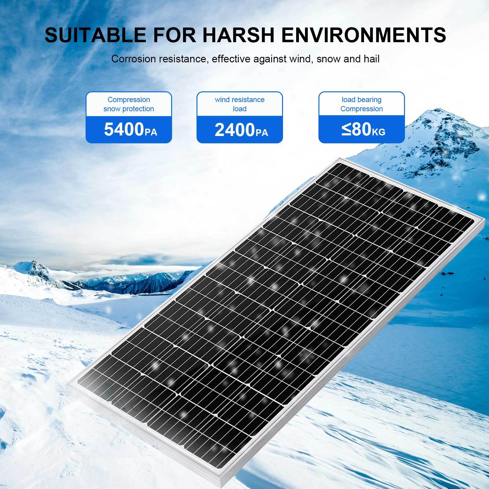 200W Monocrystalline 9BB Cell Solar Panel 200 Watts 12V High Efficiency Module