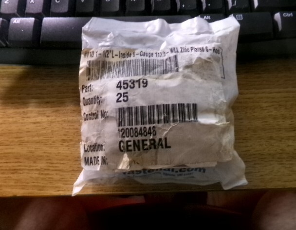 #110 1-1/2"L-Inside .192"-Wire 117lb-WLL Zinc Plated S-Hook QTY 25