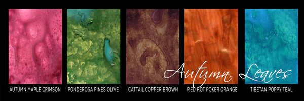 Lindy's Embossing Powder  AUTUMN LEAVES SET 5 Pieces