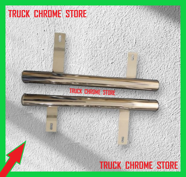 FH4       PIPE UNDER DOOR CHROME        Stainless Stell     1 SET.    Fits Volvo