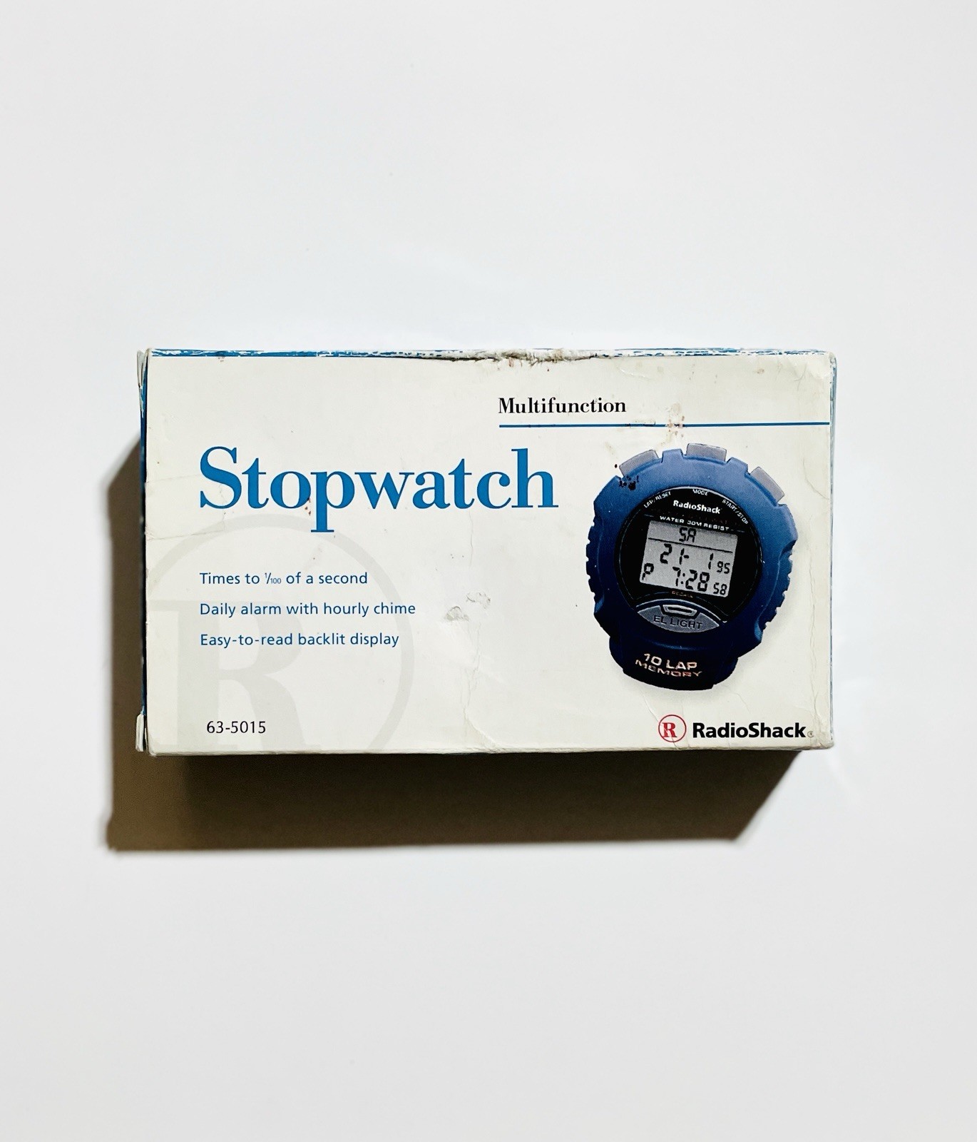 Radio Shack Multifunction Stopwatch 63-5015 10-Lap Memory New