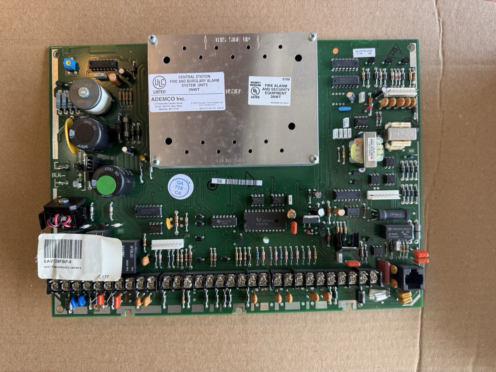 Honeywell VISTA-128FBP Board V128FBP 9. BAD BOARD. Internal ground Fault.