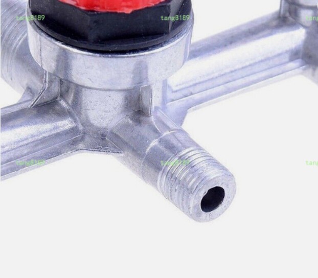 Air Compressor Pressure Valve Switch Control Manifold Regulator Gauges Tools