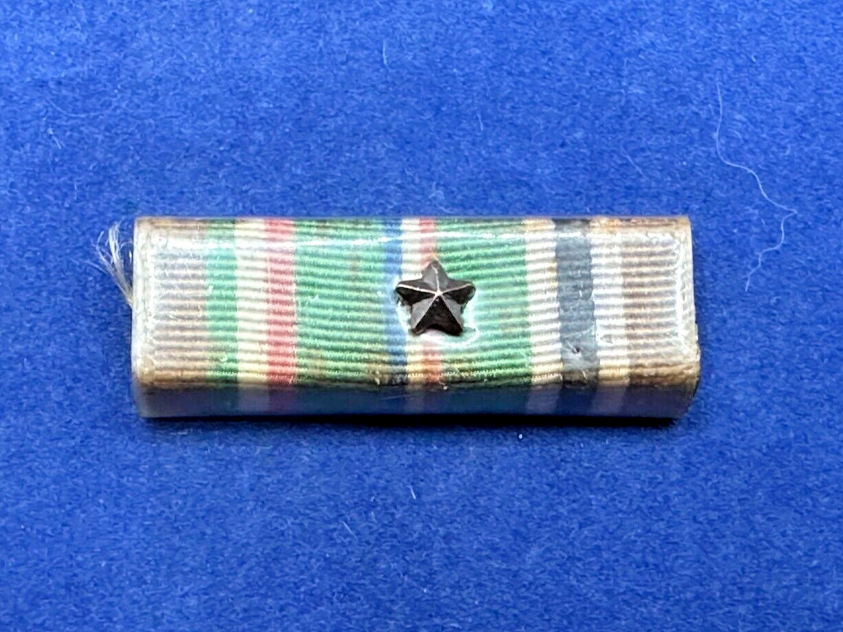 US WWII WW2 Europe-Africa and Middle East Campaign Ribbon Bar w 1 Star PB22