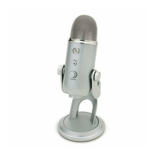 Blue Microphones Yeti USB Microphone Silver Bundle Pop Filter