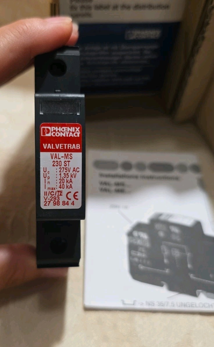New Phoenix Contact Valvetrab VAL-MS 230ST 2798844 Val-Ms 230/FM Surge Arrester
