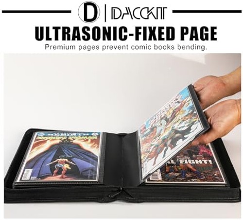 D DACCKIT Comic Binder，Comic Book Album with Sleeves Fits Regular Comics and ...