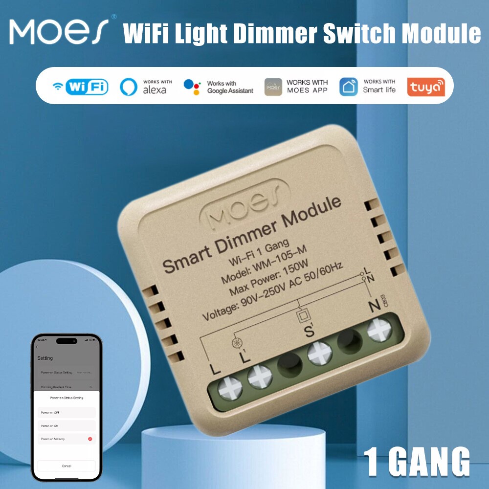 1-20X WiFi Smart Wall Light Dimmer Switch Module 3Way Alexa Google APP Timer