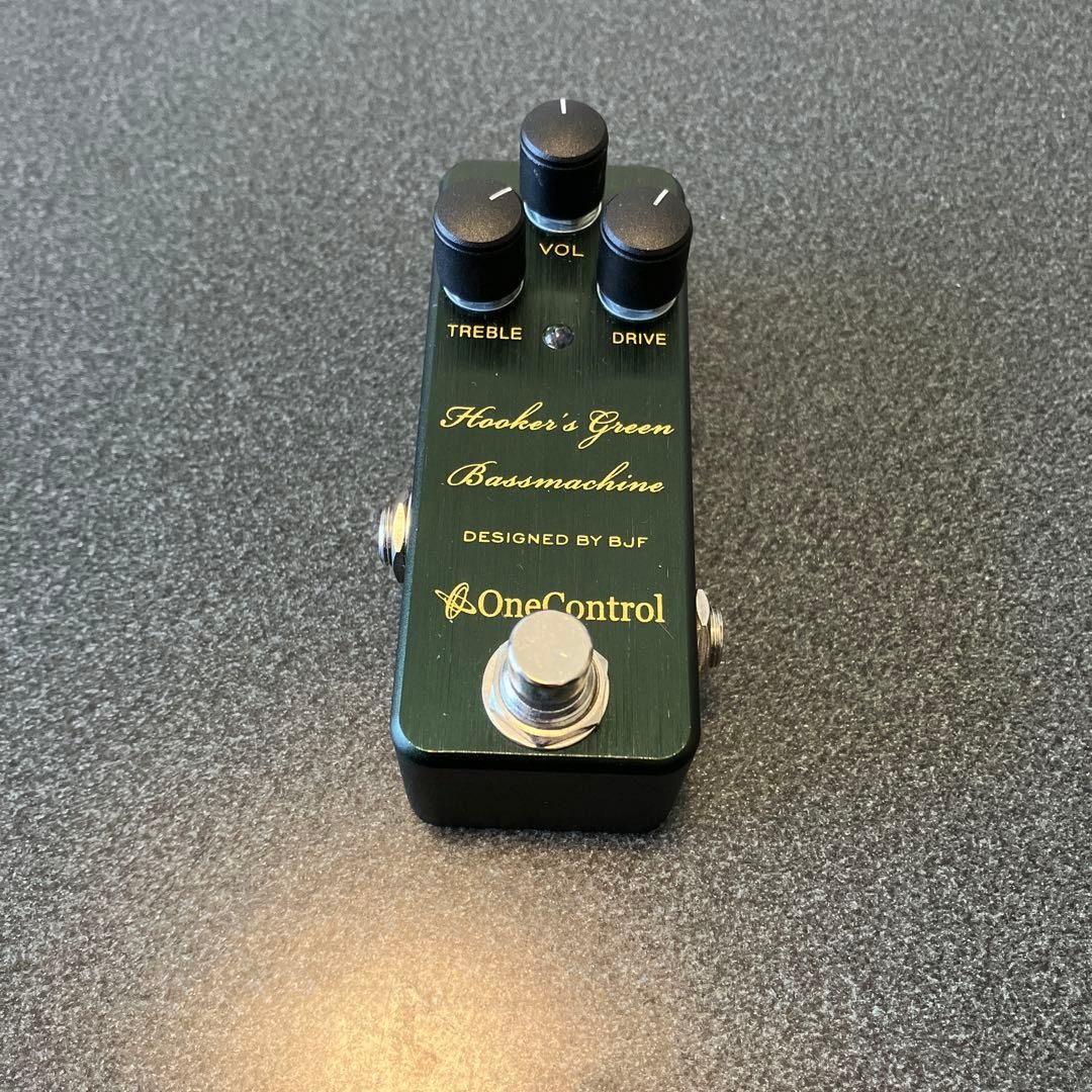 One Control Hooker's Green Bass Machine Overdrive Pedal Used