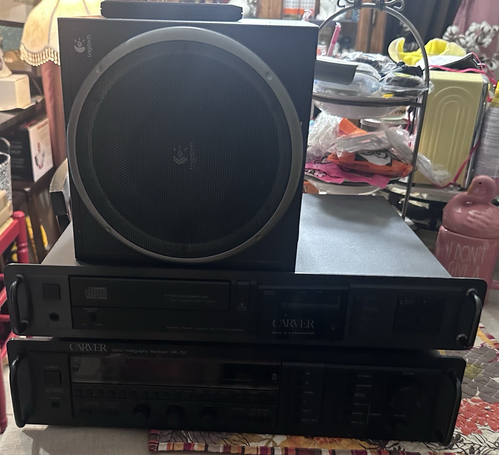 Carver Sonic Holography & Carver Dual D/A Converter. All Turns on & working .