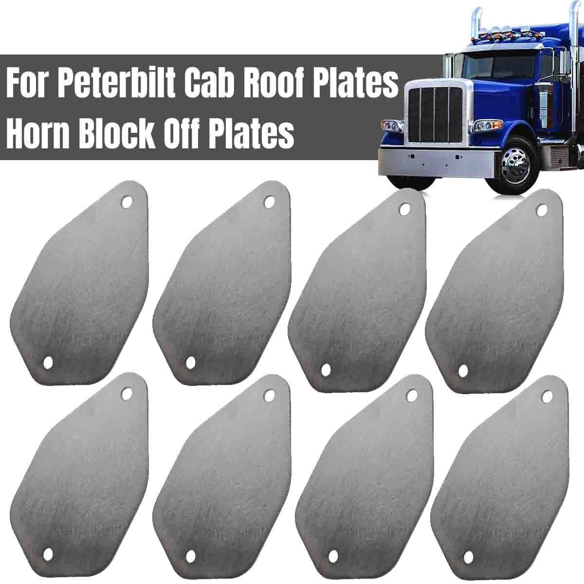 8x Horn Block Off Plate For Peterbilt 379 389，387, 378, 377, 375, 387, 388, 386
