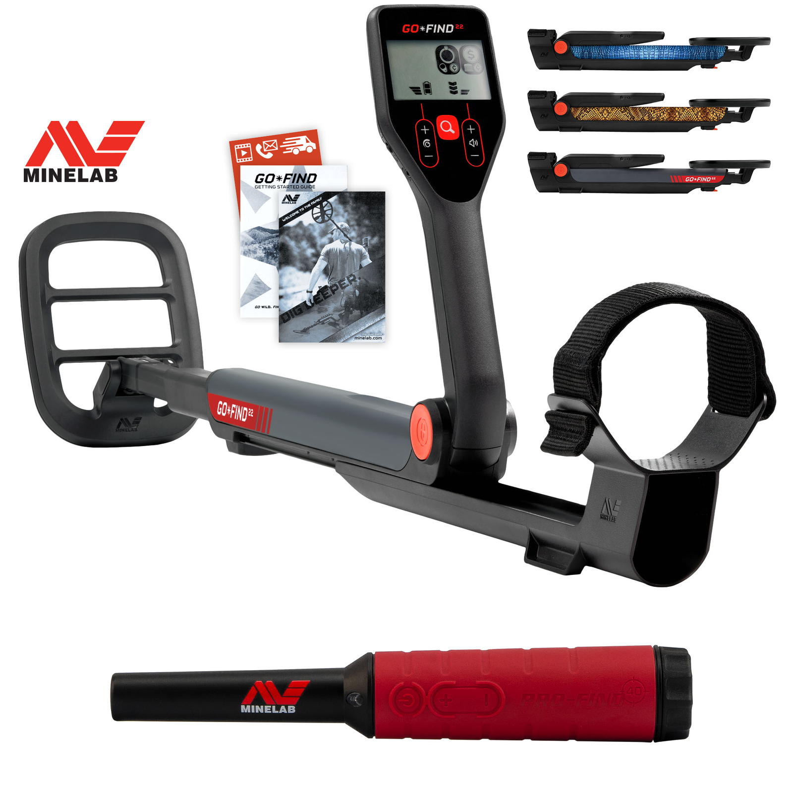 Minelab GO-FIND 22 Metal Detector  w/ Pro-Find 40 Pinpointer