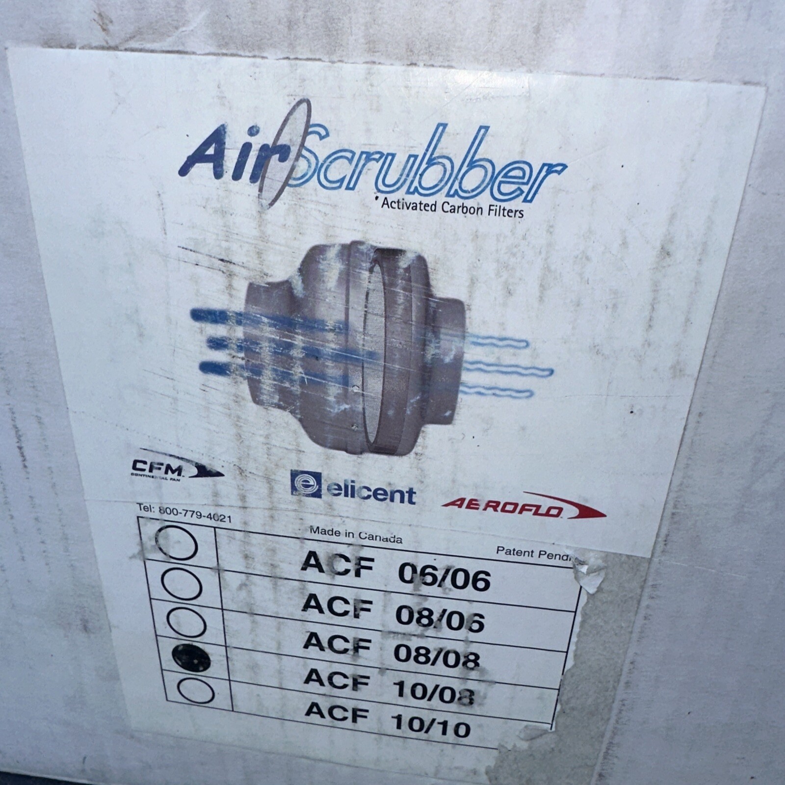 5 Air Scrubber Activated Carbon Filter For CFM/elicent & Aeroflo (ACF 10/08)