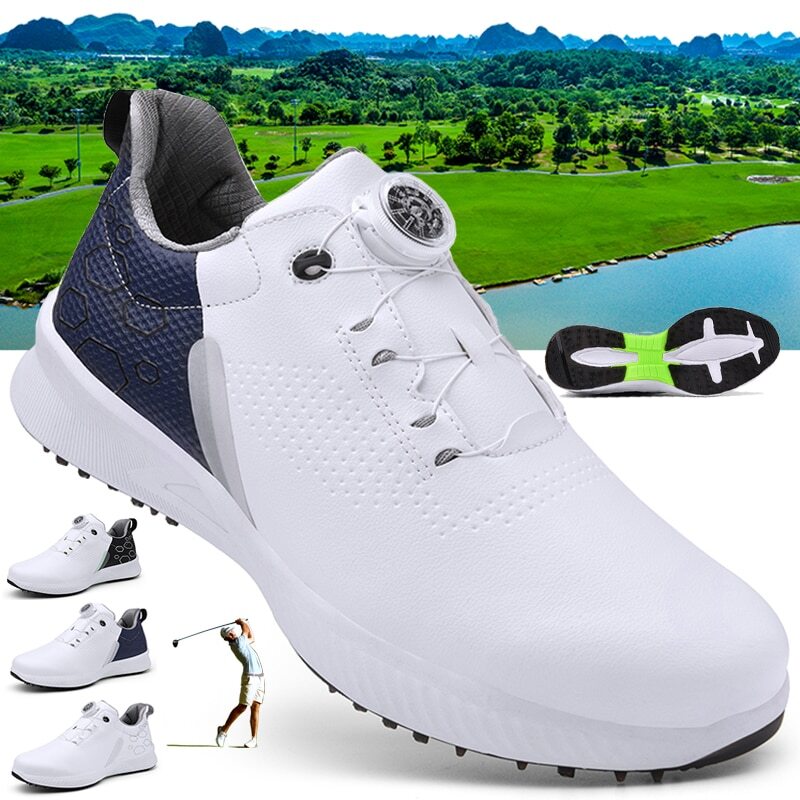 Professional Men's Golf Shoes Breathable Walking Shoes Non-slip Golfers Sneakers