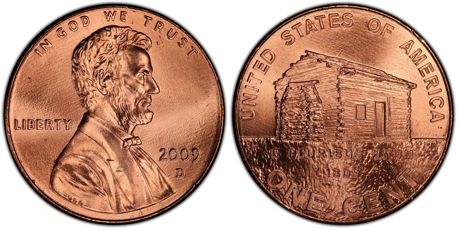 2009  D   Lincoln  Bicentennial Cent   ~   "  Birthplace / Log Cabin - LP1  "