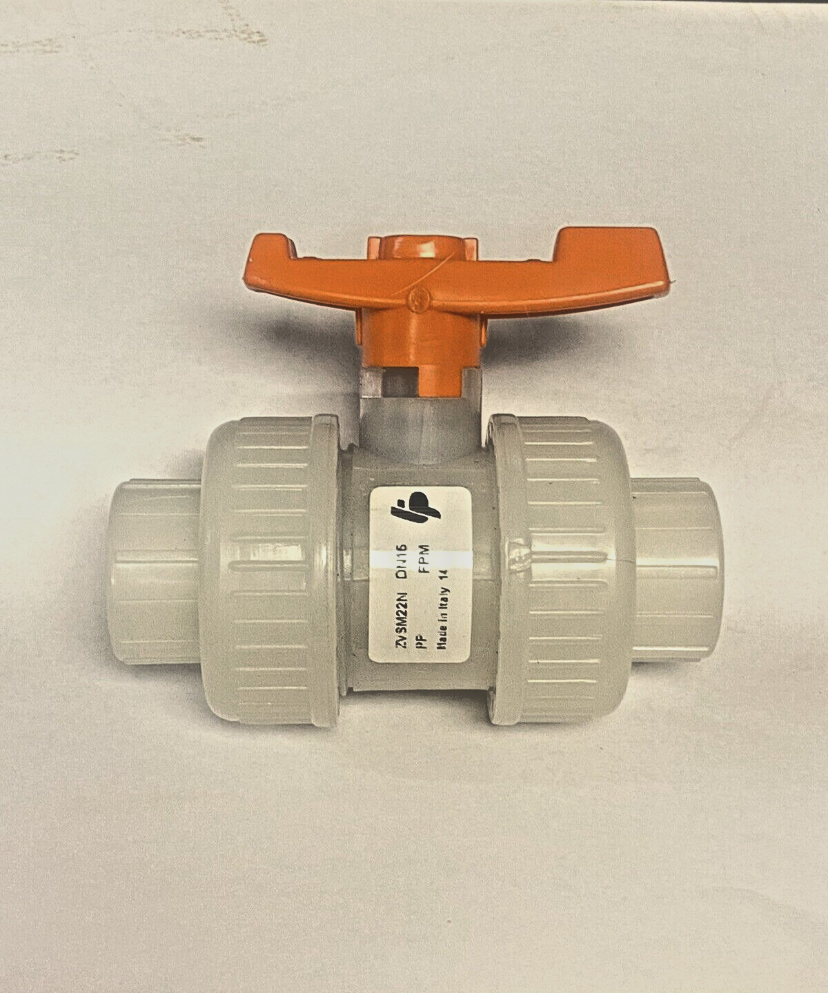 GF PP Tecno Plastic 1/2 Inch Ball Valve Threaded True Union 1/4 Turn 150psi DN16