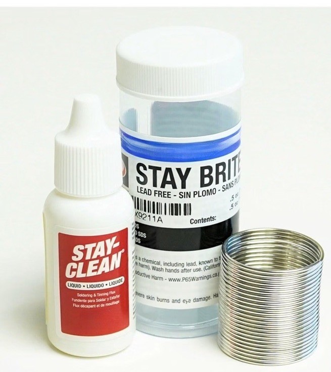Harris SBSK Stay Brite Silver Bearing Solder & Stay Clean Liquid Flux Kit