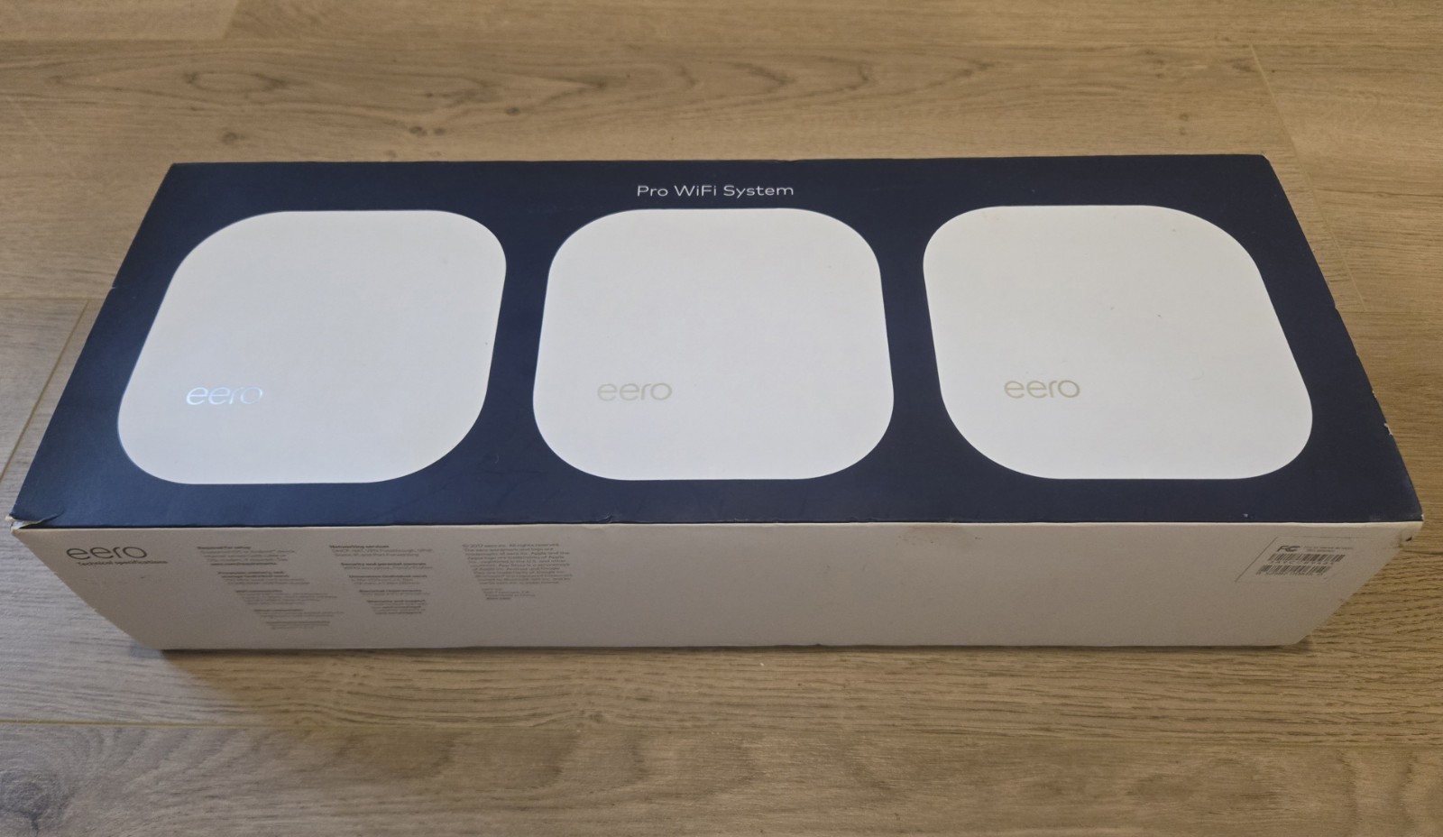eero Pro 2nd generation Wi-Fi 5 tri-band Mesh System (3-pack) with wall mounts!