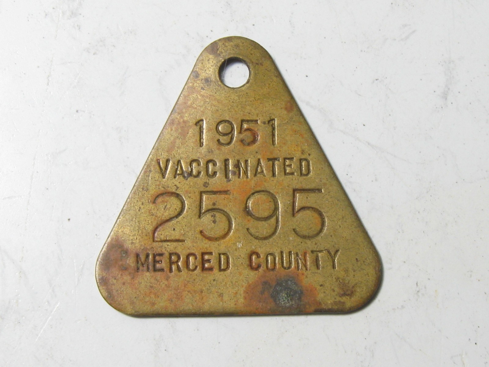 1951 Merced County Dog Tax Tag License - #51561